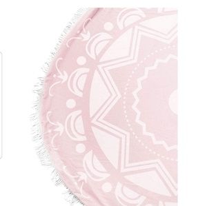 Little Giraffe Bliss Compass Round Blanket Pink